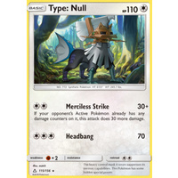 Type: Null 115/156 SM Ultra Prism Rare Pokemon Card NEAR MINT TCG