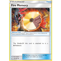 Fire Memory 123/156 SM Ultra Prism Uncommon Trainer Pokemon Card NEAR MINT TCG