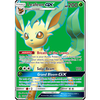 Leafeon GX 139/156 SM Ultra Prism Holo Ultra Rare Full Art Pokemon Card NEAR MINT TCG