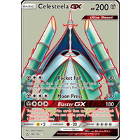 Celesteela GX 144/156 SM Ultra Prism Holo Ultra Rare Full Art Pokemon Card NEAR MINT TCG