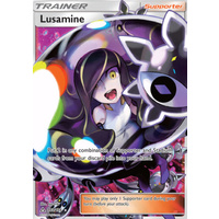 Lusamine 153/156 SM Ultra Prism Holo Ultra Rare Full Art Pokemon Card NEAR MINT TCG