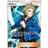 Volkner 156/156 SM Ultra Prism Holo Ultra Rare Full Art Pokemon Card NEAR MINT TCG
