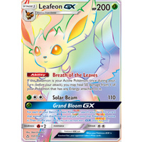 Leafeon GX 157/156 SM Ultra Prism Holo Hyper Rare Full Art Pokemon Card NEAR MINT TCG