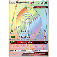 Pheromosa GX 158/156 SM Ultra Prism Holo Hyper Rare Full Art Pokemon Card NEAR MINT TCG