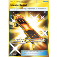 Escape Board 167/156 SM Ultra Prism Holo Secret Rare Full Art Pokemon Card NEAR MINT TCG