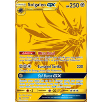 Solgaleo GX 173/156 SM Ultra Prism Holo Secret Rare Full Art Pokemon Card NEAR MINT TCG