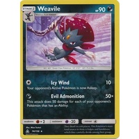 Weavile 74/156 SM Ultra Prism Reverse Holo Rare Pokemon Card NEAR MINT TCG