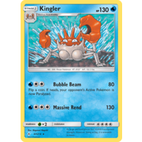 Kingler 47/214 SM Unbroken Bonds Rare Pokemon Card NEAR MINT TCG