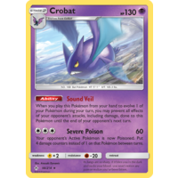 Crobat 66/214 SM Unbroken Bonds Holo Rare Pokemon Card NEAR MINT TCG
