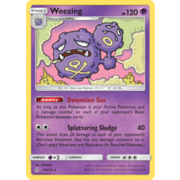 Weezing 74/214 SM Unbroken Bonds Rare Pokemon Card NEAR MINT TCG