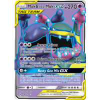 Muk & Alolan Muk GX 196/214 SM Unbroken Bonds Holo Ultra Rare Full Art Pokemon Card NEAR MINT TCG