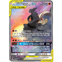 Marshadow & Machamp GX 199/214 SM Unbroken Bonds Holo Ultra Rare Full Art Pokemon Card NEAR MINT TCG