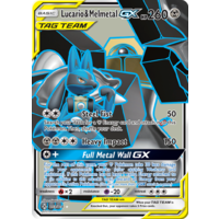 Lucario & Melmetal GX 203/214 SM Unbroken Bonds Holo Ultra Rare Full Art Pokemon Card NEAR MINT TCG