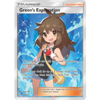 Green's Exploration 209/214 SM Unbroken Bonds Holo Ultra Rare Full Art Pokemon Card NEAR MINT TCG