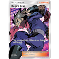 Koga's Trap 211/214 SM Unbroken Bonds Holo Ultra Rare Full Art Pokemon Card NEAR MINT TCG