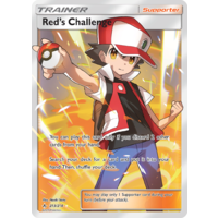 Red's Challenge 213/214 SM Unbroken Bonds Holo Ultra Rare Full Art Pokemon Card NEAR MINT TCG