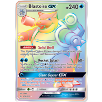 Blastoise GX 218/214 SM Unbroken Bonds Holo Hyper Rainbow Rare Full Art Pokemon Card NEAR MINT TCG