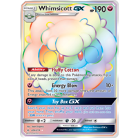 Whimsicott GX 226/214 SM Unbroken Bonds Holo Hyper Rainbow Rare Full Art Pokemon Card NEAR MINT TCG