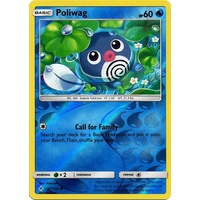 Poliwag 37/214 SM Unbroken Bonds Reverse Holo Common Pokemon Card NEAR MINT TCG