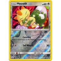 Meowth 147/214 SM Unbroken Bonds Reverse Holo Common Pokemon Card NEAR MINT TCG