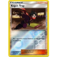 Koga's Trap 177/214 SM Unbroken Bonds Reverse Holo Uncommon Trainer Pokemon Card NEAR MINT TCG
