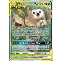 Rowlet & Alolan Exeggutor GX 1/236 SM Unified Minds Holo Ultra Rare Pokemon Card NEAR MINT TCG