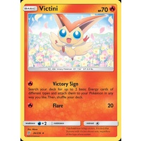 Victini 26/236 SM Unified Minds Holo Rare Pokemon Card NEAR MINT TCG