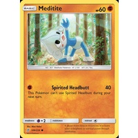 Meditite 109/236 SM Unified Minds Common Pokemon Card NEAR MINT TCG