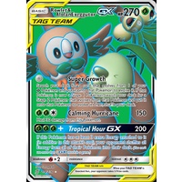 Rowlet & Alolan Exeggutor GX 214/236 SM Unified Minds Holo Full Art Ultra Rare Pokemon Card NEAR MINT TCG