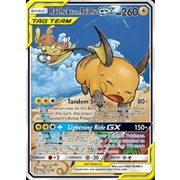 Raichu & Alolan Raichu GX 221/236 SM Unified Minds Holo Full Art Ultra Rare Pokemon Card NEAR MINT TCG