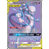 Mewtwo & Mew GX 222/236 SM Unified Minds Holo Full Art Ultra Rare Pokemon Card NEAR MINT TCG