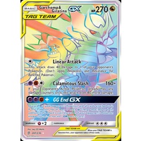 Garchomp & Giratina GX 247/236 SM Unified Minds Holo Full Art Secret Hyper Rainbow Rare Pokemon Card NEAR MINT TCG