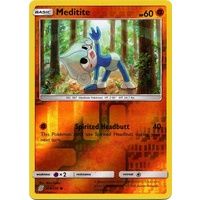 Meditite 109/236 SM Unified Minds Reverse Holo Common Pokemon Card NEAR MINT TCG