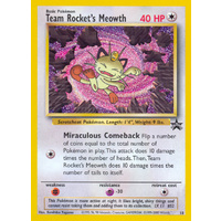 Team Rocket's Meowth #18 WOTC Black Star Promo Pokemon Card NEAR MINT TCG