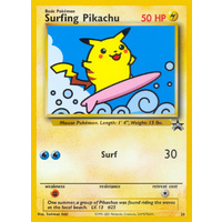 Surfing Pikachu #28 WOTC Black Star Promo Pokemon Card NEAR MINT TCG
