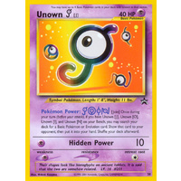 Unown J #38 WOTC Black Star Promo Pokemon Card NEAR MINT TCG
