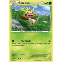 Chespin 12/146 XY Base Set Common Pokemon Card NEAR MINT TCG