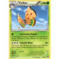 Vivillon 17/146 XY Base Set Holo Rare Pokemon Card NEAR MINT TCG