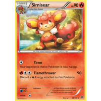 Simisear 23/146 XY Base Set Rare Pokemon Card NEAR MINT TCG