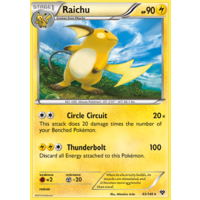 Raichu 43/146 XY Base Set Holo Rare Pokemon Card NEAR MINT TCG