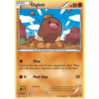 Diglett 58/146 XY Base Set Common Pokemon Card NEAR MINT TCG