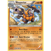 Rhyperior 62/146 XY Base Set Holo Rare Pokemon Card NEAR MINT TCG