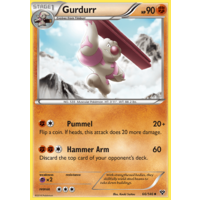 Gurdurr 66/146 XY Base Set Uncommon Pokemon Card NEAR MINT TCG
