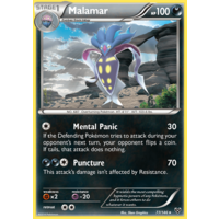 Malamar 77/146 XY Base Set Rare Pokemon Card NEAR MINT TCG