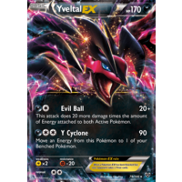 Yveltal EX 79/146 XY Base Set Holo Ultra Rare Pokemon Card NEAR MINT TCG