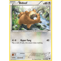 Bidoof 106/146 XY Base Set Common Pokemon Card NEAR MINT TCG