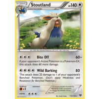 Stoutland 110/146 XY Base Set Rare Pokemon Card NEAR MINT TCG