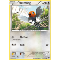 Fletchling 113/146 XY Base Set Common Pokemon Card NEAR MINT TCG