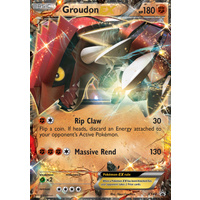 Groudon EX XY42 XY Black Star Promo Pokemon Card NEAR MINT TCG