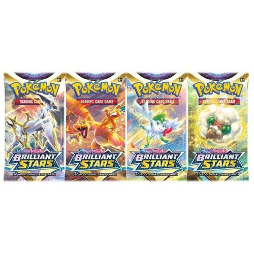 Pokemon SWSH Brilliant Stars 100x loose Booster Packs BRAND NEW AND SEALED TCG